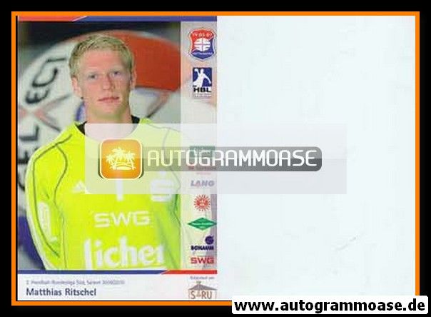 Autogrammkarte Handball | TV Hüttenberg | 2009 | Matthias RITSCHEL