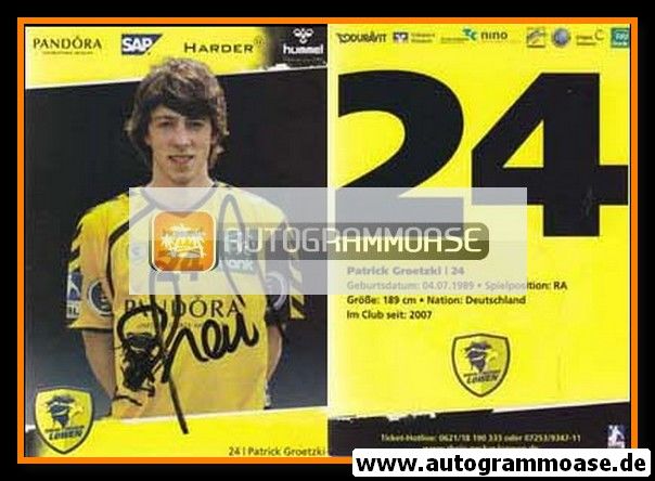 Autogramm Handball | Rhein-Neckar Löwen | 2008 | Patrick GROETZKI
