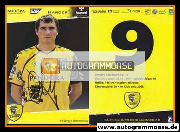 Autogramm Handball | Rhein-Neckar Löwen | 2008 | Sergiy SHELMENKO