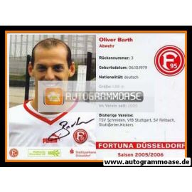 Autogramm Fussball | Fortuna Düsseldorf | 2005 | Oliver BARTH