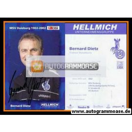Autogramm Fussball | MSV Duisburg | 2002 | Bernard DIETZ 