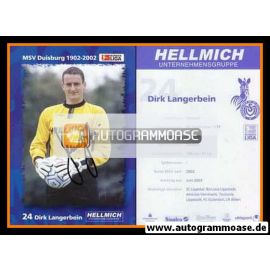 Autogramm Fussball | MSV Duisburg | 2002 | Dirk LANGERBEIN