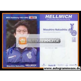 Autogramm Fussball | MSV Duisburg | 2002 | Masahiro NAKASHITA