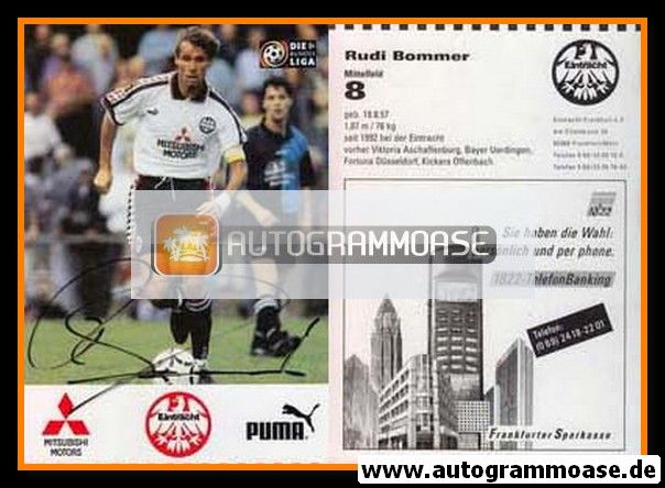 Autogramm Fussball | Eintracht Frankfurt | 1996 | Rudi BOMMER