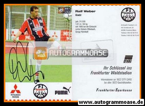 Autogramm Fussball | Eintracht Frankfurt | 1997 | Ralf WEBER (2)