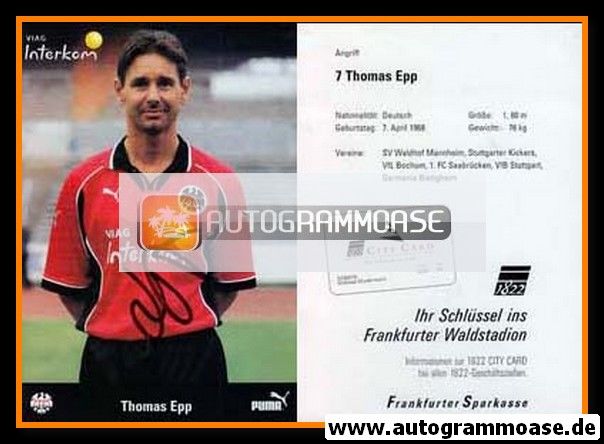 Autogramm Fussball | Eintracht Frankfurt | 1998 | Thomas EPP