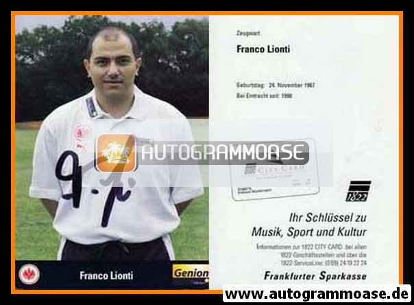 Autogramm Fussball | Eintracht Frankfurt | 2000 | Franco LIONTI