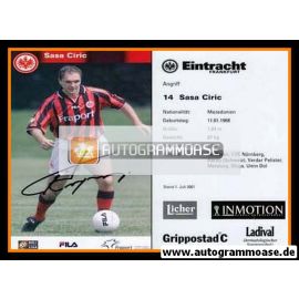 Autogramm Fussball | Eintracht Frankfurt | 2001 | Sasa CIRIC
