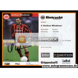 Autogramm Fussball | Eintracht Frankfurt | 2001 | Andree WIEDENER