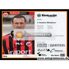 Autogramm Fussball | Eintracht Frankfurt | 2002 | Andree WIEDENER