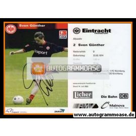 Autogramm Fussball | Eintracht Frankfurt | 2003 | Sven GÜNTHER