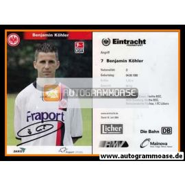 Autogramm Fussball | Eintracht Frankfurt | 2004 | Benjamin KÖHLER