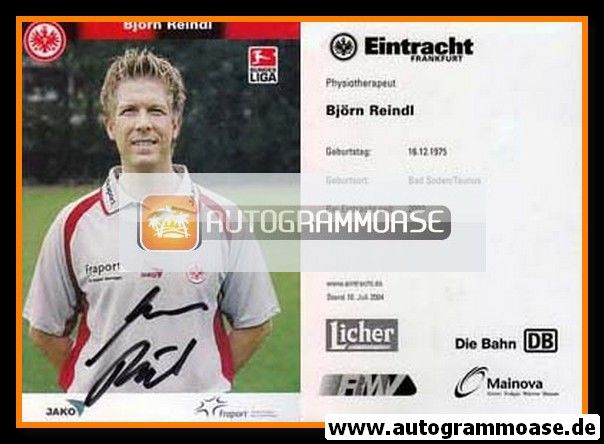 Autogramm Fussball | Eintracht Frankfurt | 2004 | Björn REINDL