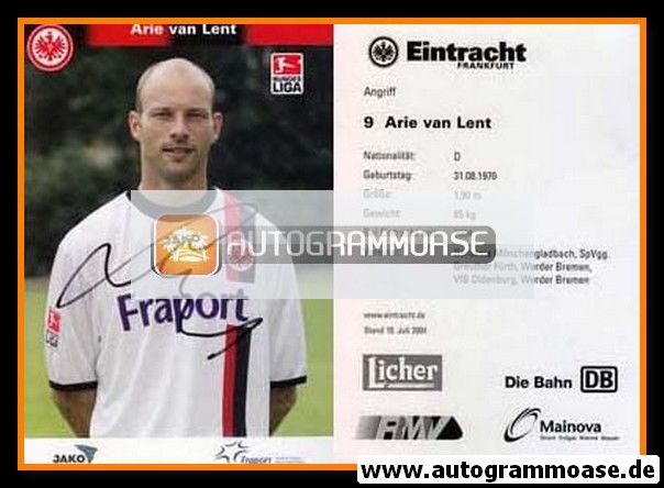 Autogramm Fussball | Eintracht Frankfurt | 2004 | Arie VAN LENT