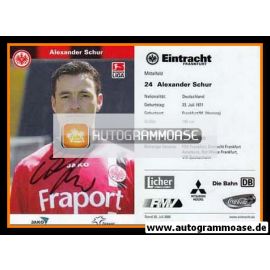 Autogramm Fussball | Eintracht Frankfurt | 2005 | Alexander SCHUR