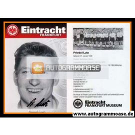 Autogramm Fussball | Eintracht Frankfurt | 1960er Retro | Friedel LUTZ (Museum)