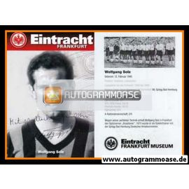 Autogramm Fussball | Eintracht Frankfurt | 1960er Retro | Wolfgang SOLZ (Museum)