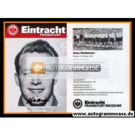 Autogramm Fussball | Eintracht Frankfurt | 1960er Retro | Hans WEILBÄCHER (Museum)