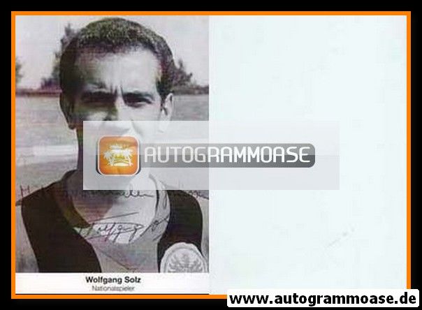 Autogramm Fussball | Eintracht Frankfurt | 1960er Retro | Wolfgang SOLZ (Portrait SW)