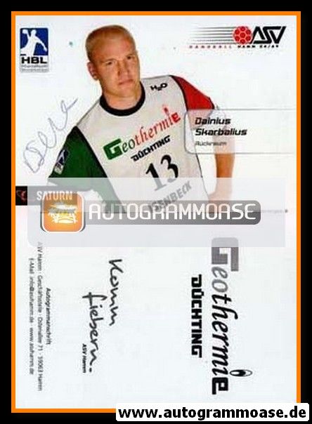 Autogramm Handball | ASV Hamm | 2007 | Dainius SKARBALIUS