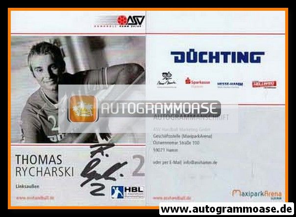 Autogramm Handball | ASV Hamm | 2008 | Thomas RYCHARSKI