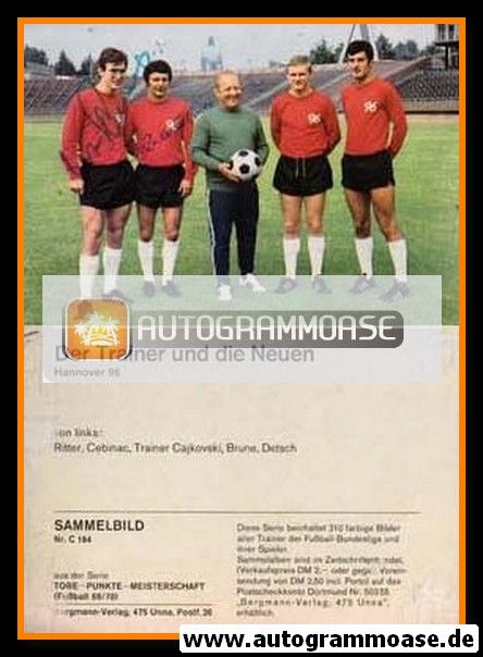 Autogramme Fussball | Hannover 96 | 1969 SB | DER TRAINER UND DIE NEUEN + 2 AG