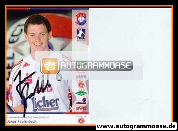 Autogramm Handball | TV Hüttenberg | 2009 | Jonas FAULENBACH