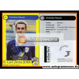 Autogramm Fussball | FC Carl Zeiss Jena | 2000 | Christian HAUSER