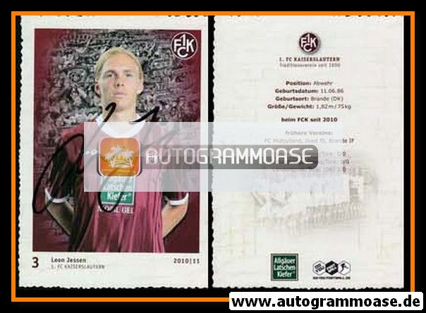 Autogramm Fussball | 1. FC Kaiserslautern | 2010 | Leon JESSEN