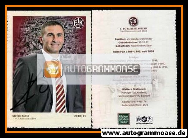 Autogramm Fussball | 1. FC Kaiserslautern | 2010 | Stefan KUNTZ