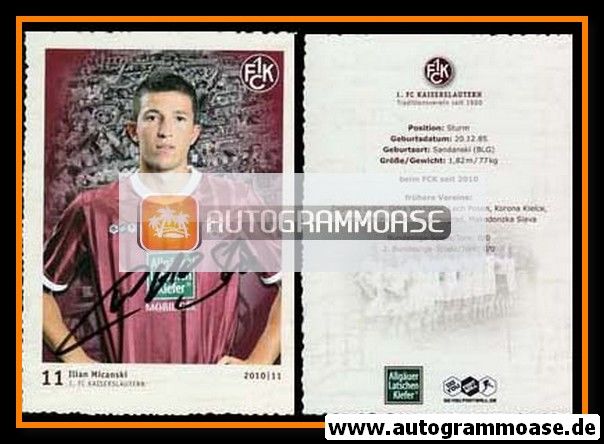 Autogramm Fussball | 1. FC Kaiserslautern | 2010 | Ilian MICANSKI