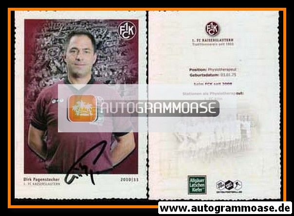 Autogramm Fussball | 1. FC Kaiserslautern | 2010 | Dirk PAGENSTECHER