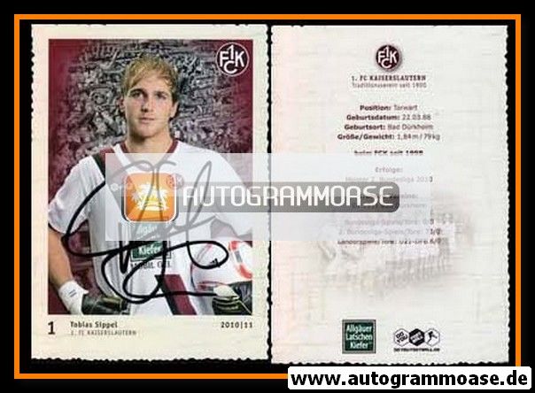 Autogramm Fussball | 1. FC Kaiserslautern | 2010 | Tobias SIPPEL