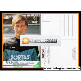 Autogramm Fussball | SV Werder Bremen | 1986 | Dieter BURDENSKI
