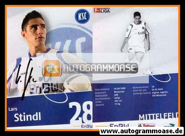 Autogramm Fussball | Karlsruher SC | 2008 | Lars STINDL