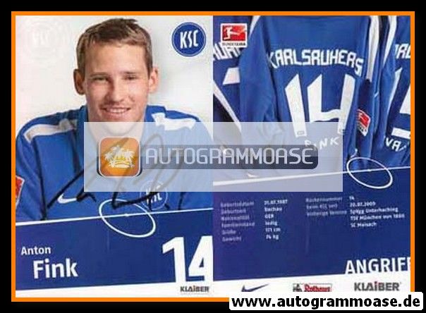 Autogramm Fussball | Karlsruher SC | 2010 | Anton FINK