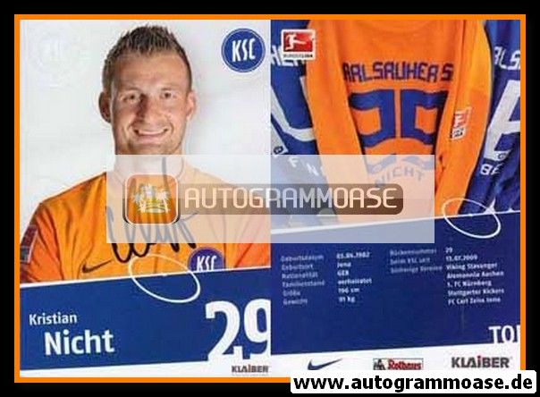 Autogramm Fussball | Karlsruher SC | 2010 | Kristian NICHT
