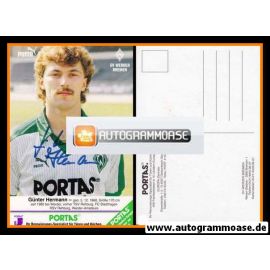 Autogramm Fussball | SV Werder Bremen | 1986 | G&uuml;nter HERMANN