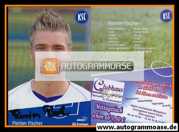 Autogramm Fussball | Karlsruher SC II | 2005 | Florian FISCHER