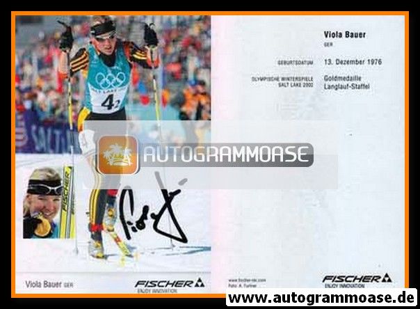 Autogramm Langlauf | Viola BAUER | 2000er (Fischer)