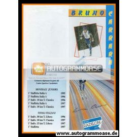 Autogramm Langlauf | Bruno CARRARA | 1997 (Radilon)