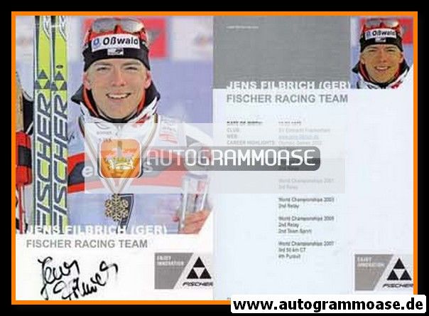 Autogramm Langlauf | Jens FILBRICH | 2007 (Portrait Color Fischer) OS-Silber