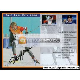 Autogramm Langlauf | Christian HOFFMANN | 2002 (Rennszene Color) OS-Gold