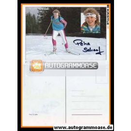 Autogramm Biathlon | Petra BEHLE | 1990er (Collage Color Kästle) OS-Gold
