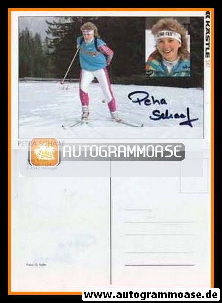 Autogramm Biathlon | Petra BEHLE | 1990er (Collage Color Kästle) OS-Gold