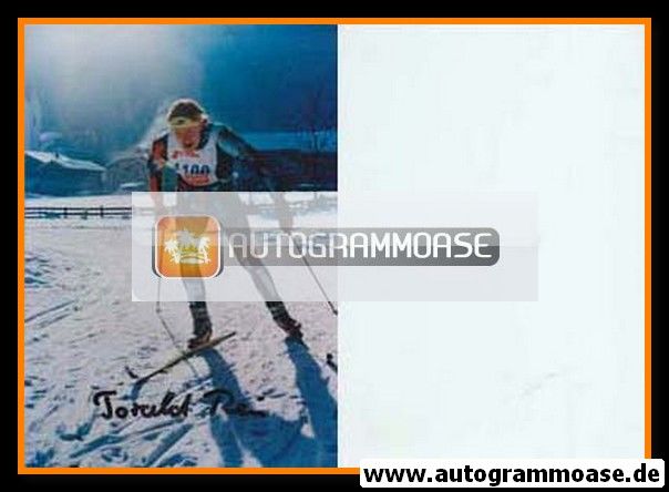 Autogramm Langlauf | Torald REIN | 1990er Foto (Rennszene Color)