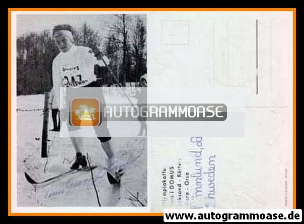 Autogramm Langlauf | Toini GUSTAFSSON | 1960er (Rennszene SW) 1968 Olympiasieger