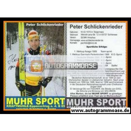 Autogramm Langlauf | Peter SCHLICKENRIEDER | 2001 (Muhr Sport)