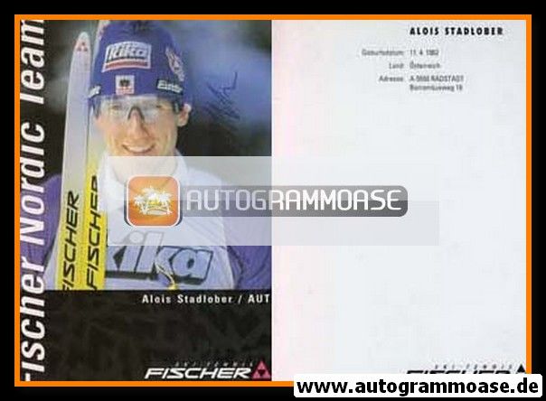 Autogramm Langlauf | Alois STADLOBER | 1990er (Fischer)