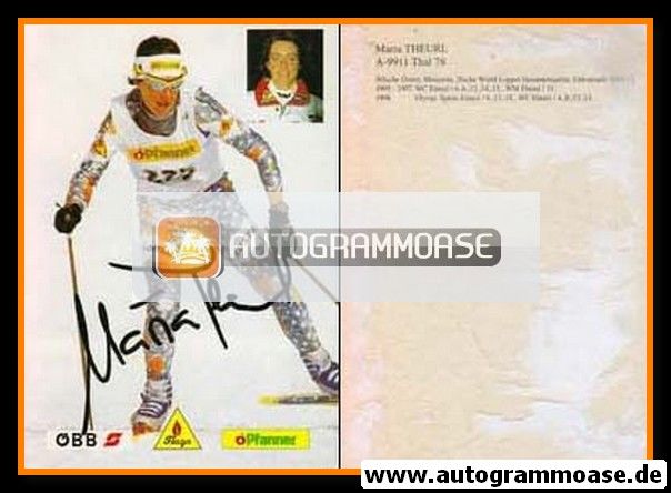 Autogramm Langlauf | Maria THEURL | 1990er (Pfanner)